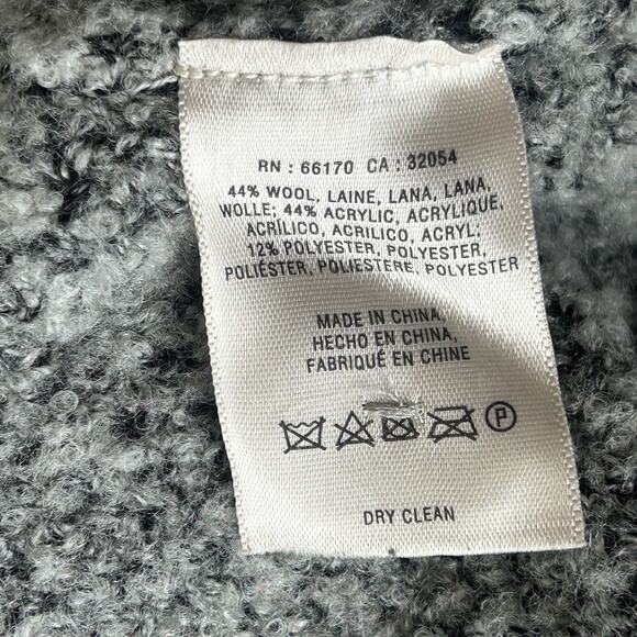 Angel‎ Of The North Wool Cable Knit Sweater Med Gray Cabincore Fair Isle Cozy - Picture 13 of 14